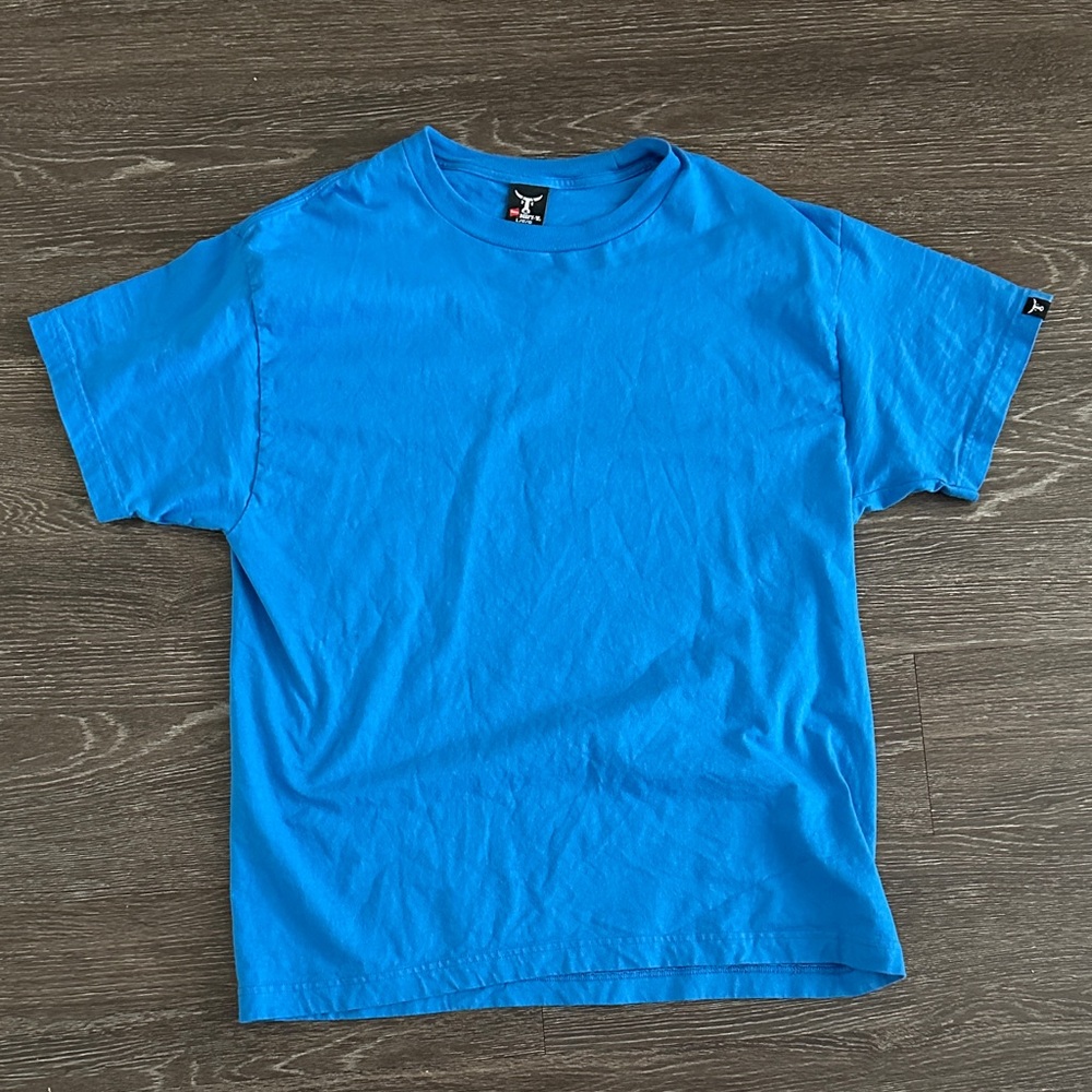 Classic Blue Hanes Beefy Short Sleeve Tee